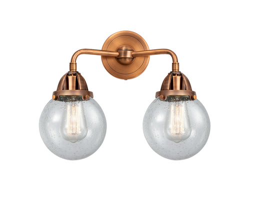 Innovations - 288-2W-AC-G204-6 - Two Light Bath Vanity - Nouveau 2 - Antique Copper