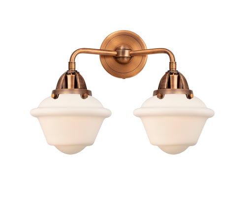 Nouveau 2 Two Light Bath Vanity Antique Copper