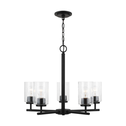 Generation Lighting - 31171-112 - Five Light Chandelier - Oslo - Midnight Black