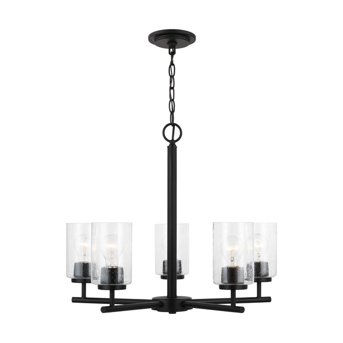 Generation Lighting - 31171-112 - Five Light Chandelier - Oslo - Midnight Black