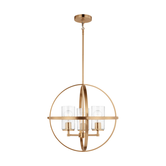 Generation Lighting - 3124673-848 - Three Light Chandelier - Alturas - Satin Brass