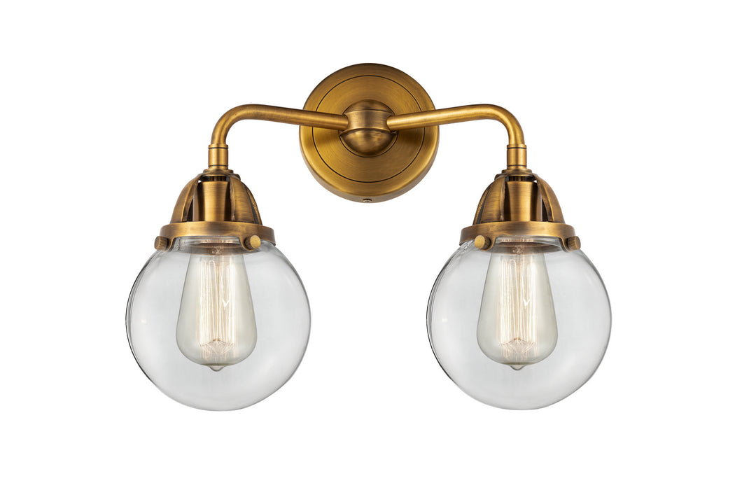 Innovations - 288-2W-BB-G202-6 - Two Light Bath Vanity - Nouveau 2 - Brushed Brass