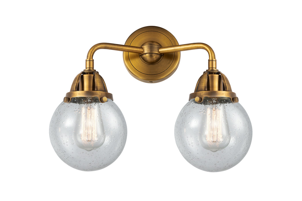 Innovations - 288-2W-BB-G204-6 - Two Light Bath Vanity - Nouveau 2 - Brushed Brass