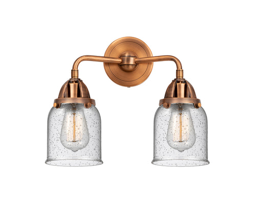 Nouveau 2 LED Bath Vanity Antique Copper