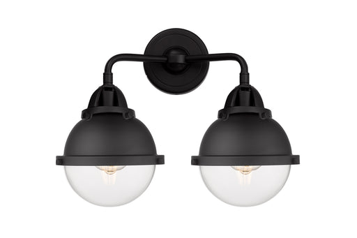 Innovations - 288-2W-BK-HFS-62-BK - Two Light Bath Vanity - Nouveau 2 - Matte Black