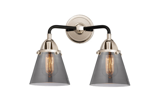 Nouveau 2 Two Light Bath Vanity Black Polished Nickel