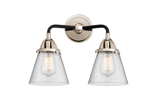 Nouveau 2 LED Bath Vanity Black Polished Nickel