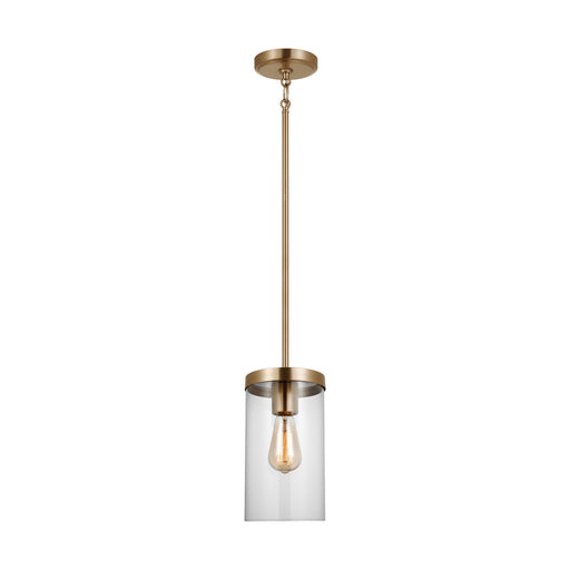 Generation Lighting - 6590301-848 - One Light Pendant - Zire - Satin Brass