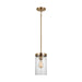 Generation Lighting - 6590301-848 - One Light Pendant - Zire - Satin Brass