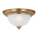 Generation Lighting - 77063-848 - One Light Flush Mount - Geary - Satin Brass