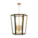 Generation Lighting - AC1094MBKBBS - Four Light Lantern - Alexa Hampton - Midnight Black