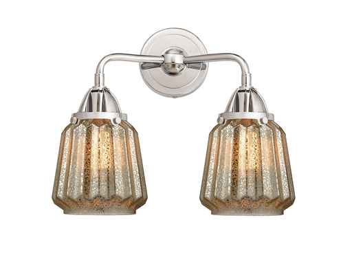 Nouveau 2 Two Light Bath Vanity Polished Chrome