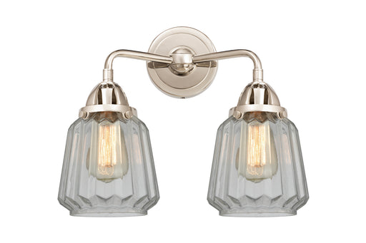 Nouveau 2 Two Light Bath Vanity Polished Nickel