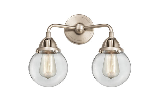 Nouveau 2 LED Bath Vanity Brushed Satin Nickel