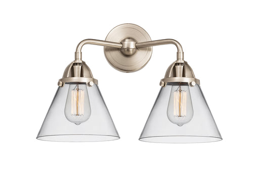 Nouveau 2 LED Bath Vanity Brushed Satin Nickel