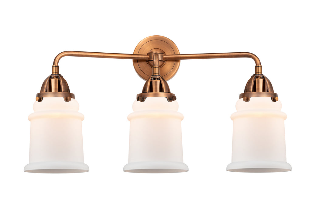 Innovations - 288-3W-AC-G181 - Three Light Bath Vanity - Nouveau 2 - Antique Copper