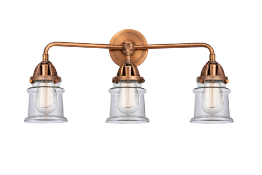 Innovations - 288-3W-AC-G182S - Three Light Bath Vanity - Nouveau 2 - Antique Copper