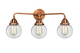 Innovations - 288-3W-AC-G202-6-LED - LED Bath Vanity - Nouveau 2 - Antique Copper