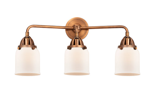 Innovations - 288-3W-AC-G51 - Three Light Bath Vanity - Nouveau 2 - Antique Copper