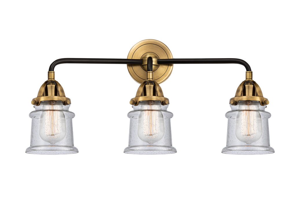 Innovations - 288-3W-BAB-G184S - Three Light Bath Vanity - Nouveau 2 - Black Antique Brass