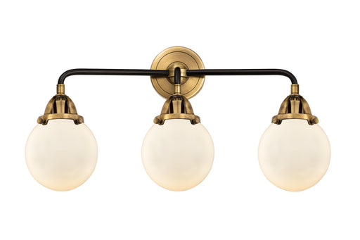 Innovations - 288-3W-BAB-G201-6 - Three Light Bath Vanity - Nouveau 2 - Black Antique Brass