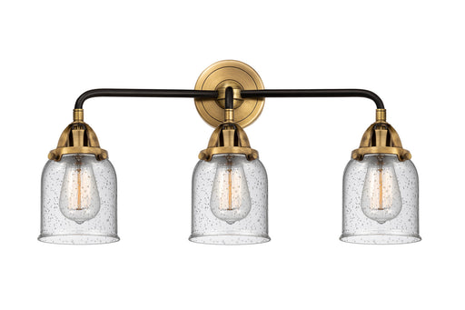 Nouveau 2 LED Bath Vanity Black Antique Brass