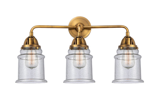 Innovations - 288-3W-BB-G184 - Three Light Bath Vanity - Nouveau 2 - Brushed Brass