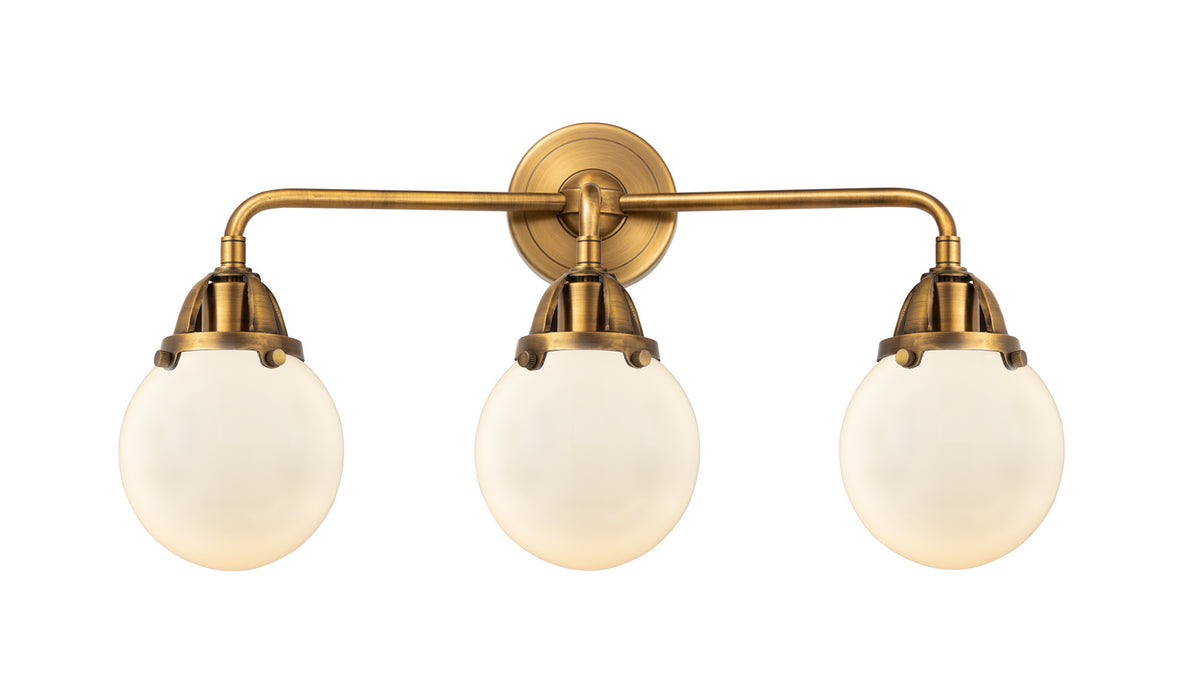 Innovations - 288-3W-BB-G201-6 - Three Light Bath Vanity - Nouveau 2 - Brushed Brass