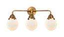 Innovations - 288-3W-BB-G201-6 - Three Light Bath Vanity - Nouveau 2 - Brushed Brass