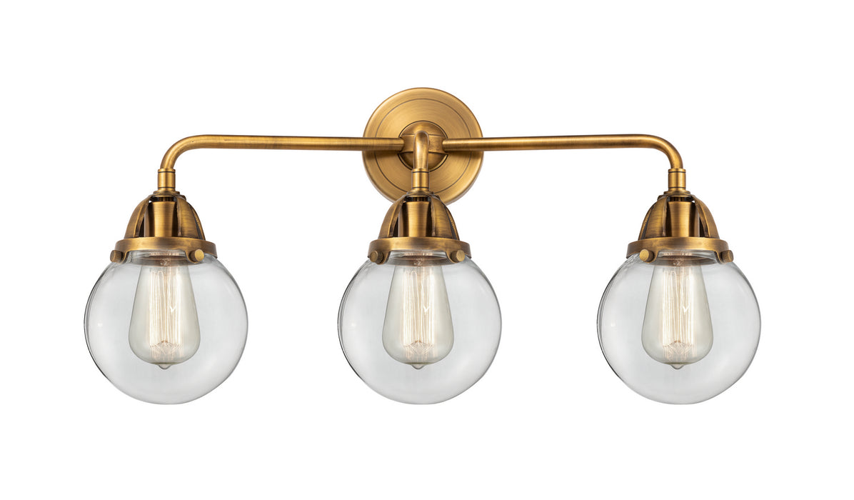 Innovations - 288-3W-BB-G202-6 - Three Light Bath Vanity - Nouveau 2 - Brushed Brass