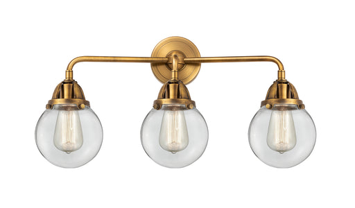 Innovations - 288-3W-BB-G202-6 - Three Light Bath Vanity - Nouveau 2 - Brushed Brass