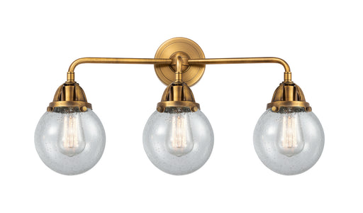 Innovations - 288-3W-BB-G204-6 - Three Light Bath Vanity - Nouveau 2 - Brushed Brass