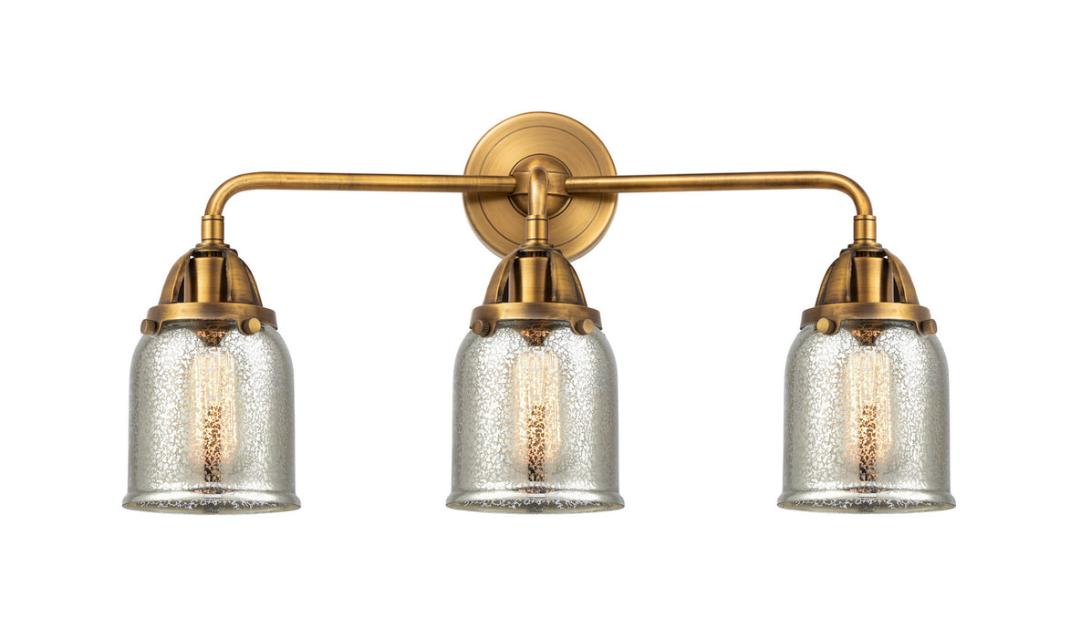 Innovations - 288-3W-BB-G58 - Three Light Bath Vanity - Nouveau 2 - Brushed Brass