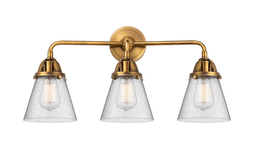 Innovations - 288-3W-BB-G64 - Three Light Bath Vanity - Nouveau 2 - Brushed Brass