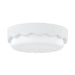 Mitzi - H656503-CMW - Three Light Flushmount - Wave - Ceramic Matte White