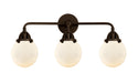 Innovations - 288-3W-OB-G201-6 - Three Light Bath Vanity - Nouveau 2 - Oil Rubbed Bronze