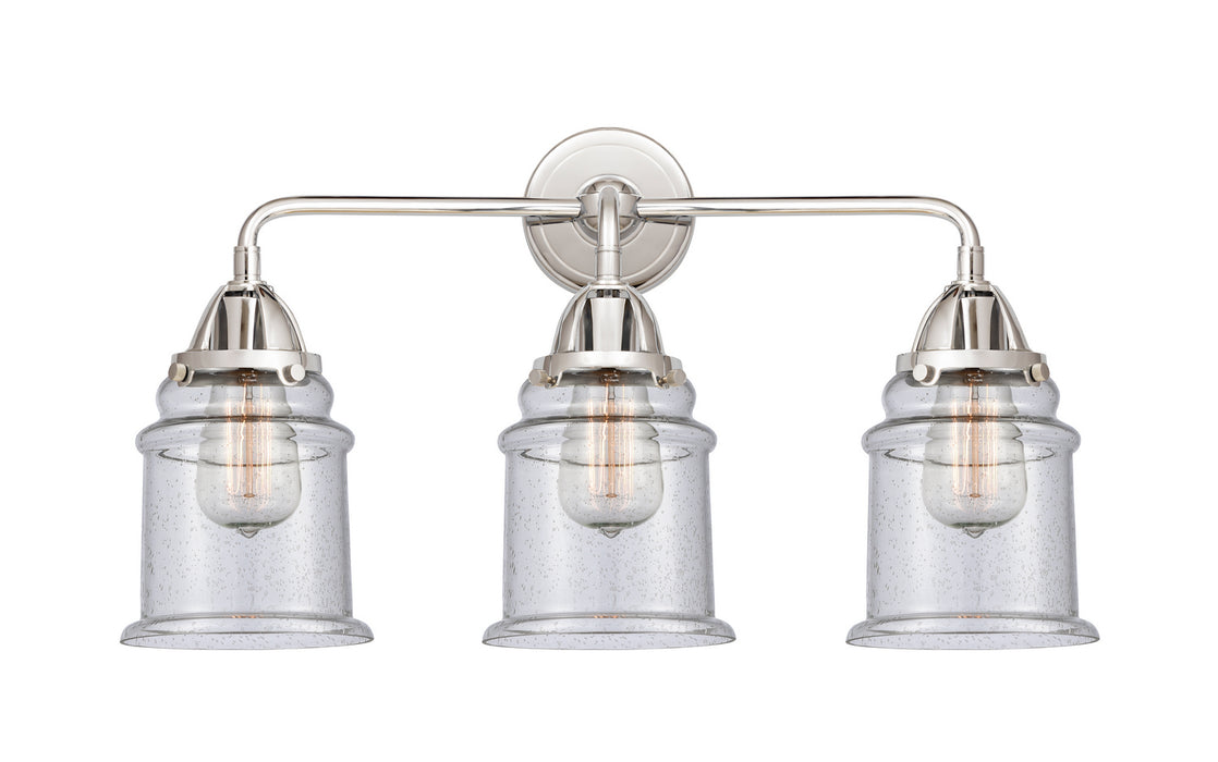 Innovations - 288-3W-PC-G184 - Three Light Bath Vanity - Nouveau 2 - Polished Chrome