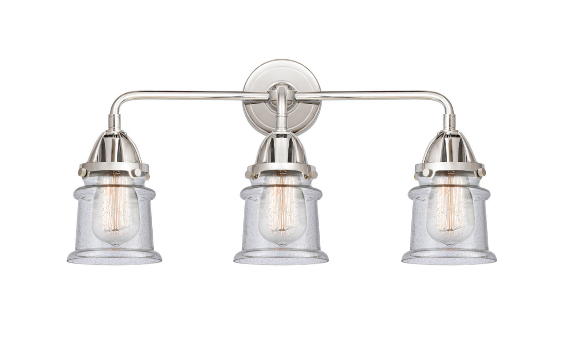 Innovations - 288-3W-PC-G184S - Three Light Bath Vanity - Nouveau 2 - Polished Chrome