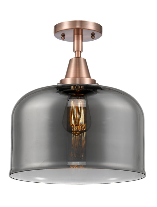 Innovations - 447-1C-AC-G73-L - One Light Flush Mount - Caden - Antique Copper