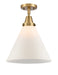 Innovations - 447-1C-BB-G41-L - One Light Flush Mount - Caden - Brushed Brass