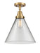 Innovations - 447-1C-BB-G42-L - One Light Flush Mount - Caden - Brushed Brass