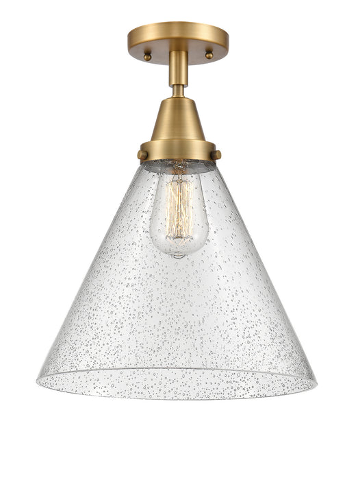 Innovations - 447-1C-BB-G44-L - One Light Flush Mount - Caden - Brushed Brass