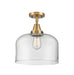 Innovations - 447-1C-BB-G72-L - One Light Flush Mount - Caden - Brushed Brass