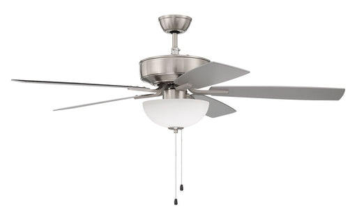 Craftmade - P211BNK5-52BNGW - 52``Ceiling Fan - Pro Plus - Brushed Polished Nickel