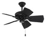 Craftmade - PI30FB5 - 30``Ceiling Fan - Piccolo - Flat Black