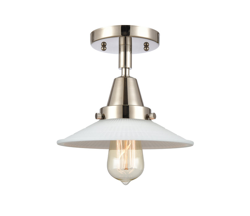 Innovations - 447-1C-PN-G1 - One Light Flush Mount - Caden - Polished Nickel