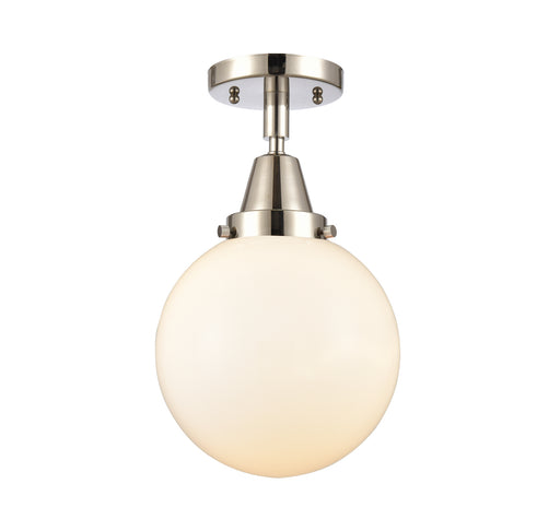 Innovations - 447-1C-PN-G201-8 - One Light Flush Mount - Caden - Polished Nickel