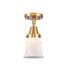 Innovations - 447-1C-SG-G181S - One Light Flush Mount - Caden - Satin Gold