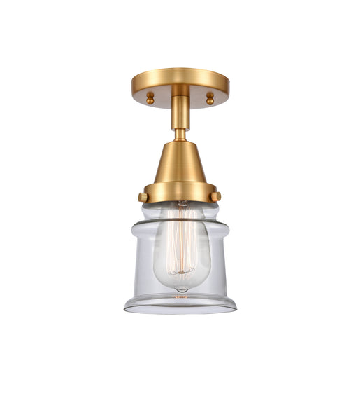 Innovations - 447-1C-SG-G182S - One Light Flush Mount - Caden - Satin Gold