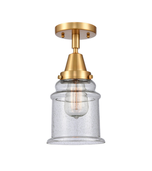 Innovations - 447-1C-SG-G184 - One Light Flush Mount - Caden - Satin Gold